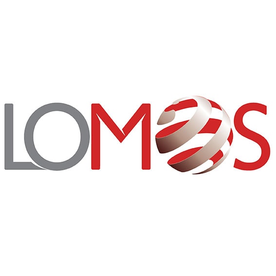 Logo LOMOS, supplier sparepart alat berat